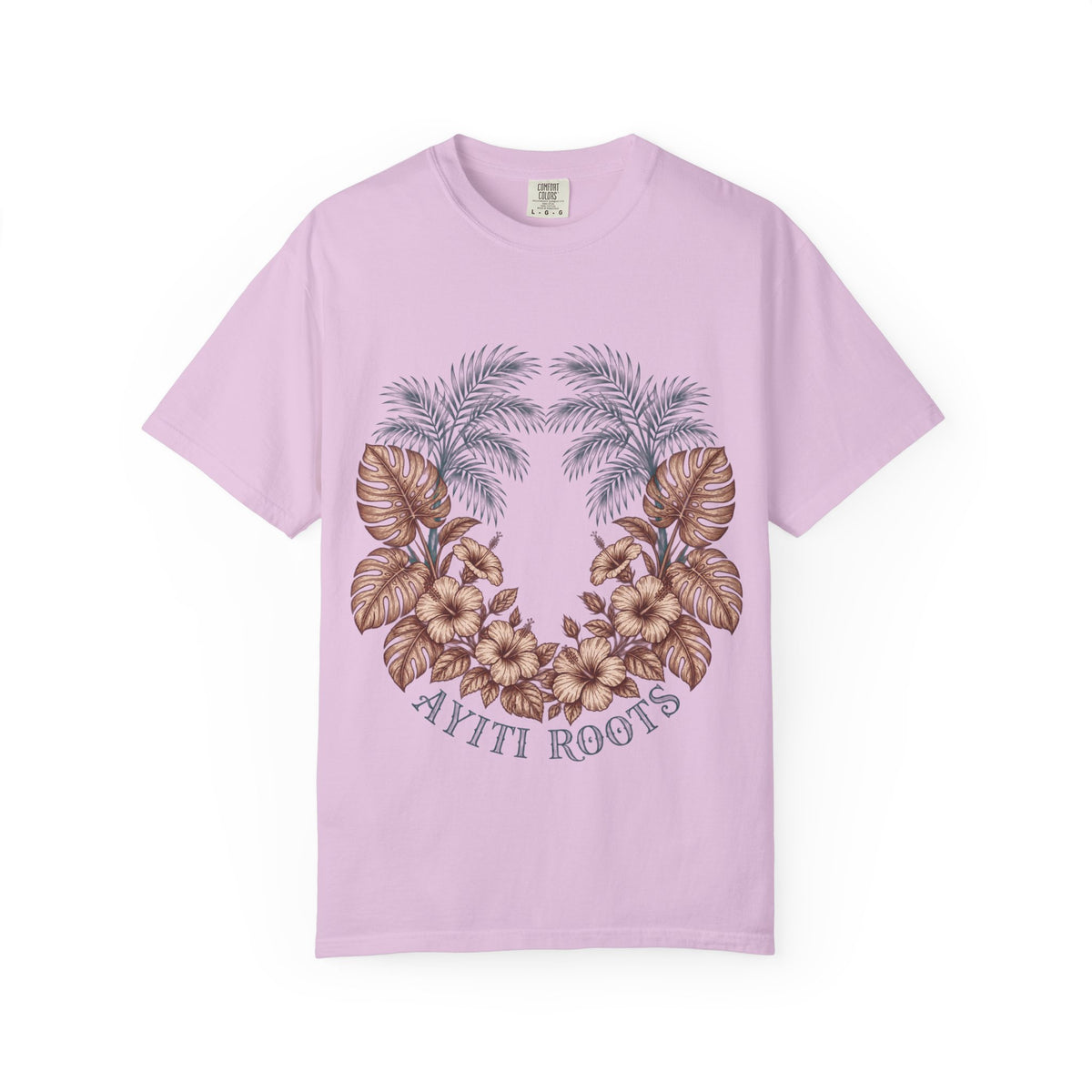 Hippie Roots Floral Palm Graphic T-Shirt
