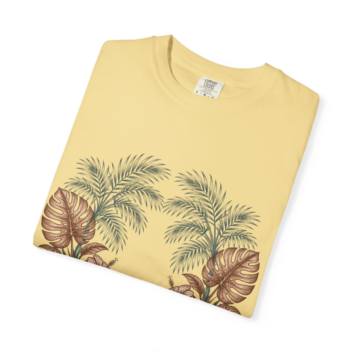 Hippie Roots Floral Palm Graphic T-Shirt