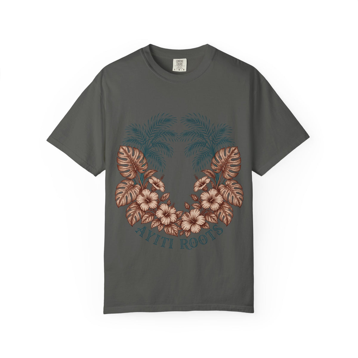 Hippie Roots Floral Palm Graphic T-Shirt