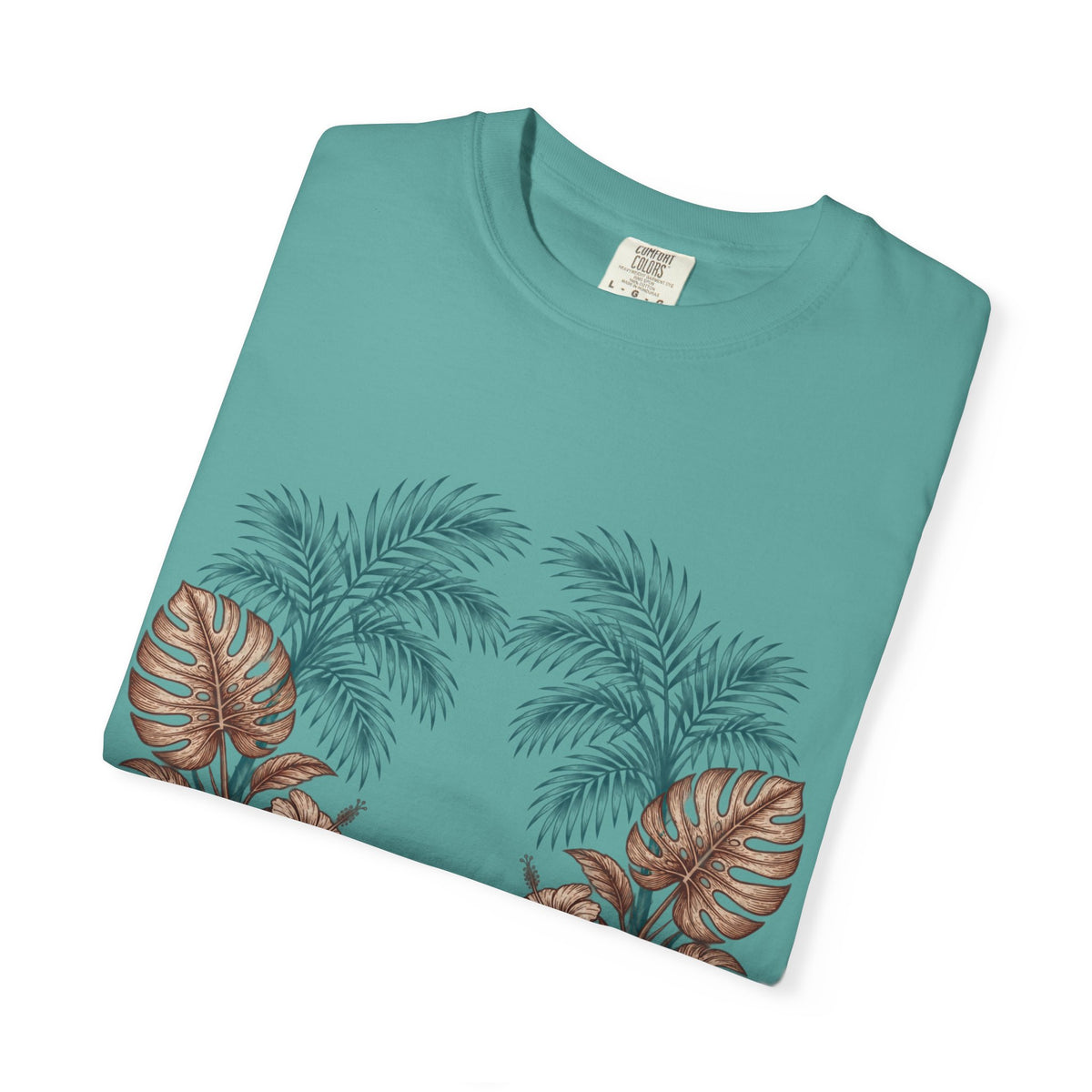 Hippie Roots Floral Palm Graphic T-Shirt