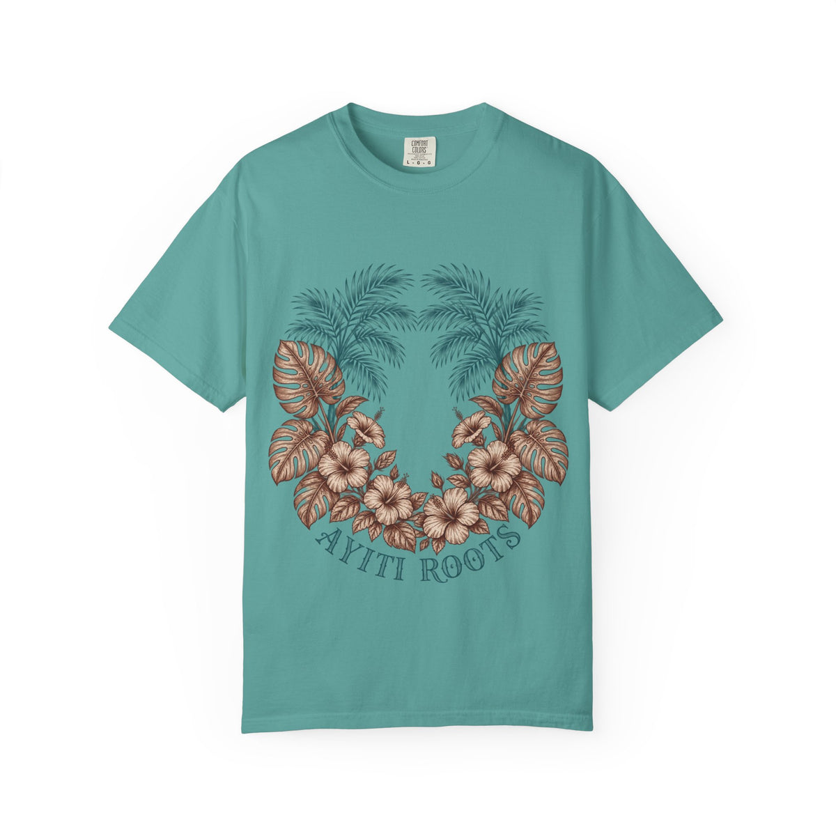Hippie Roots Floral Palm Graphic T-Shirt