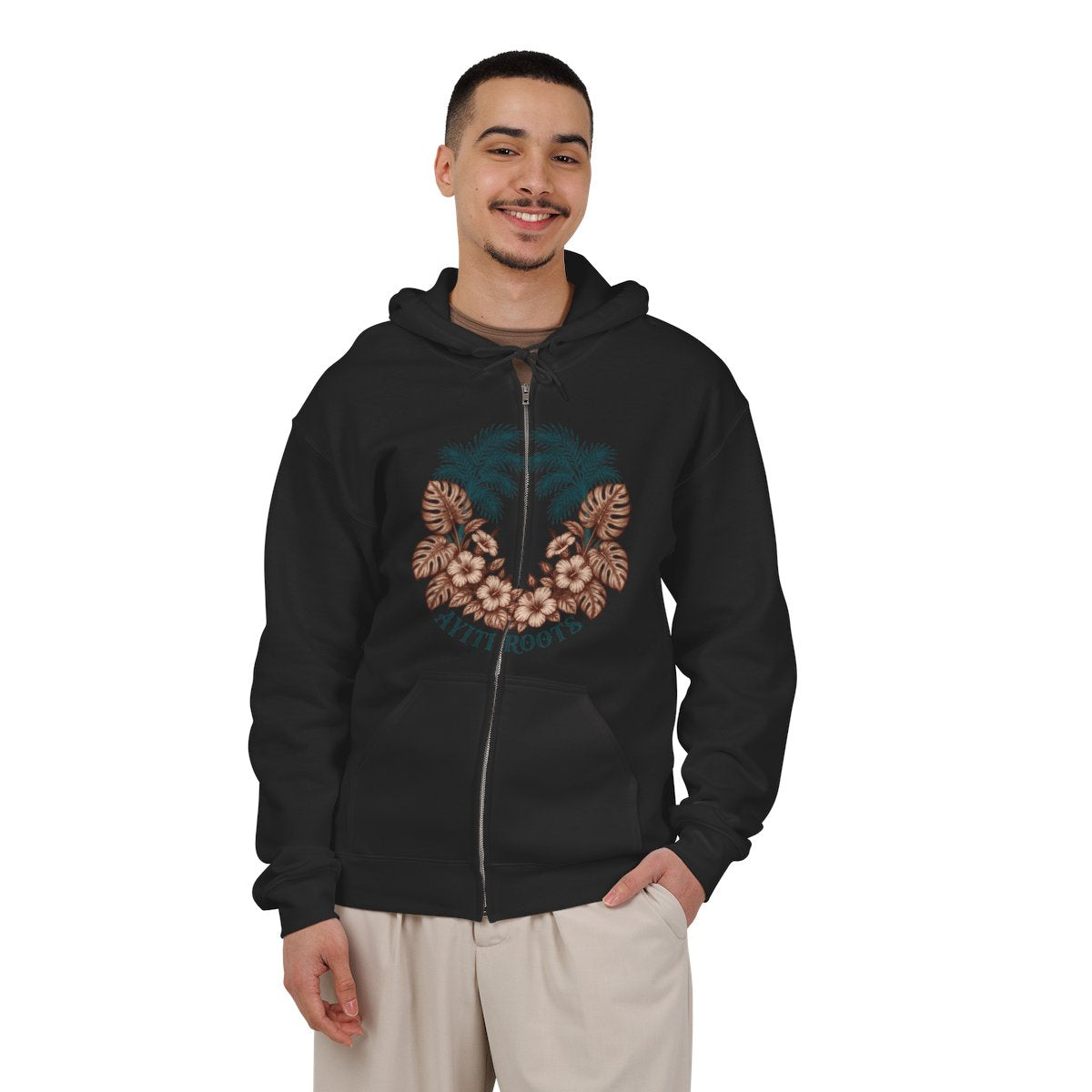 Hamsa Hand Zip Hoodie