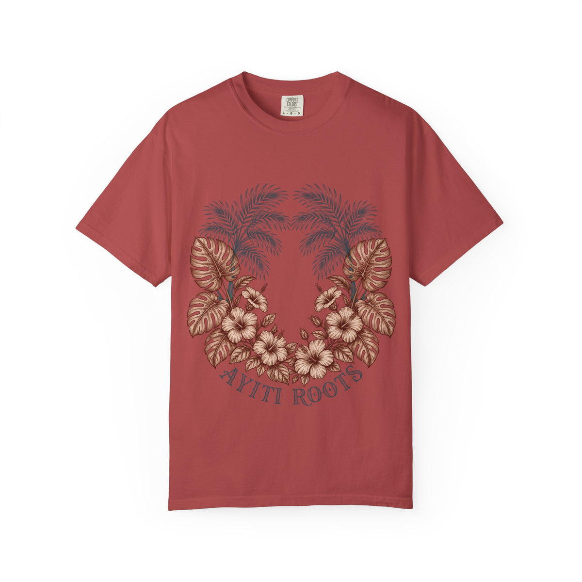 Hippie Roots Floral Palm Graphic T-Shirt