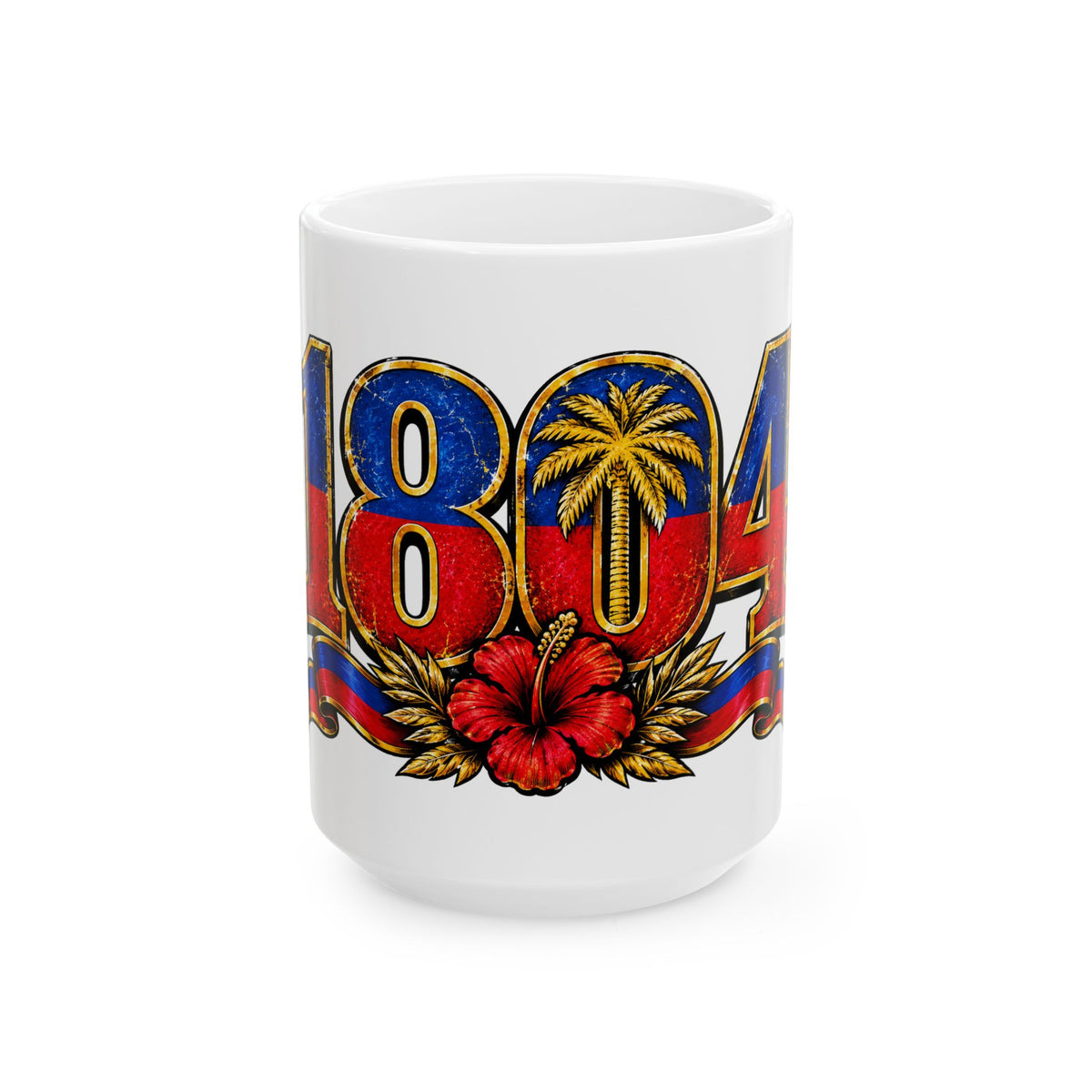 80s Tropical Retro Graphic Ceramic Mug