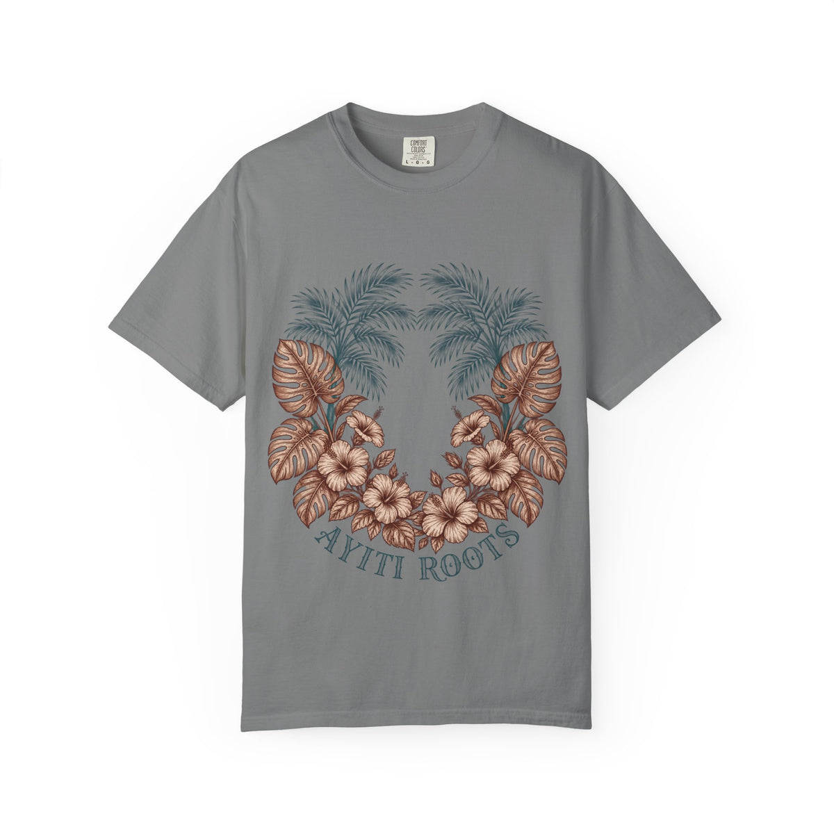 Hippie Roots Floral Palm Graphic T-Shirt