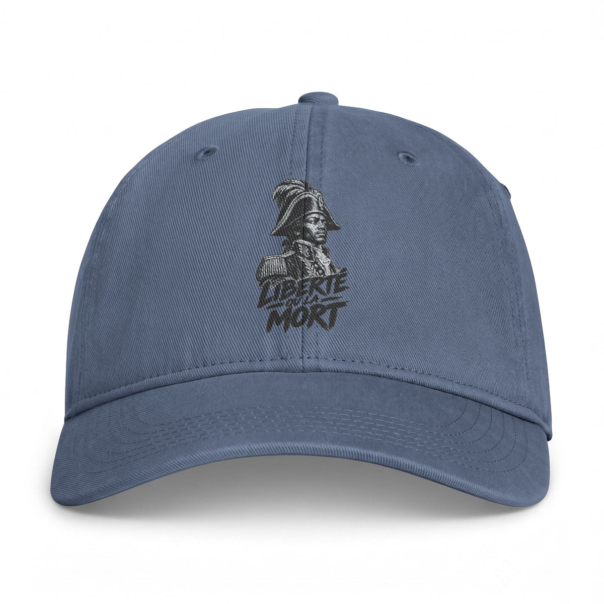 Distressed Skull Embroidered Cap