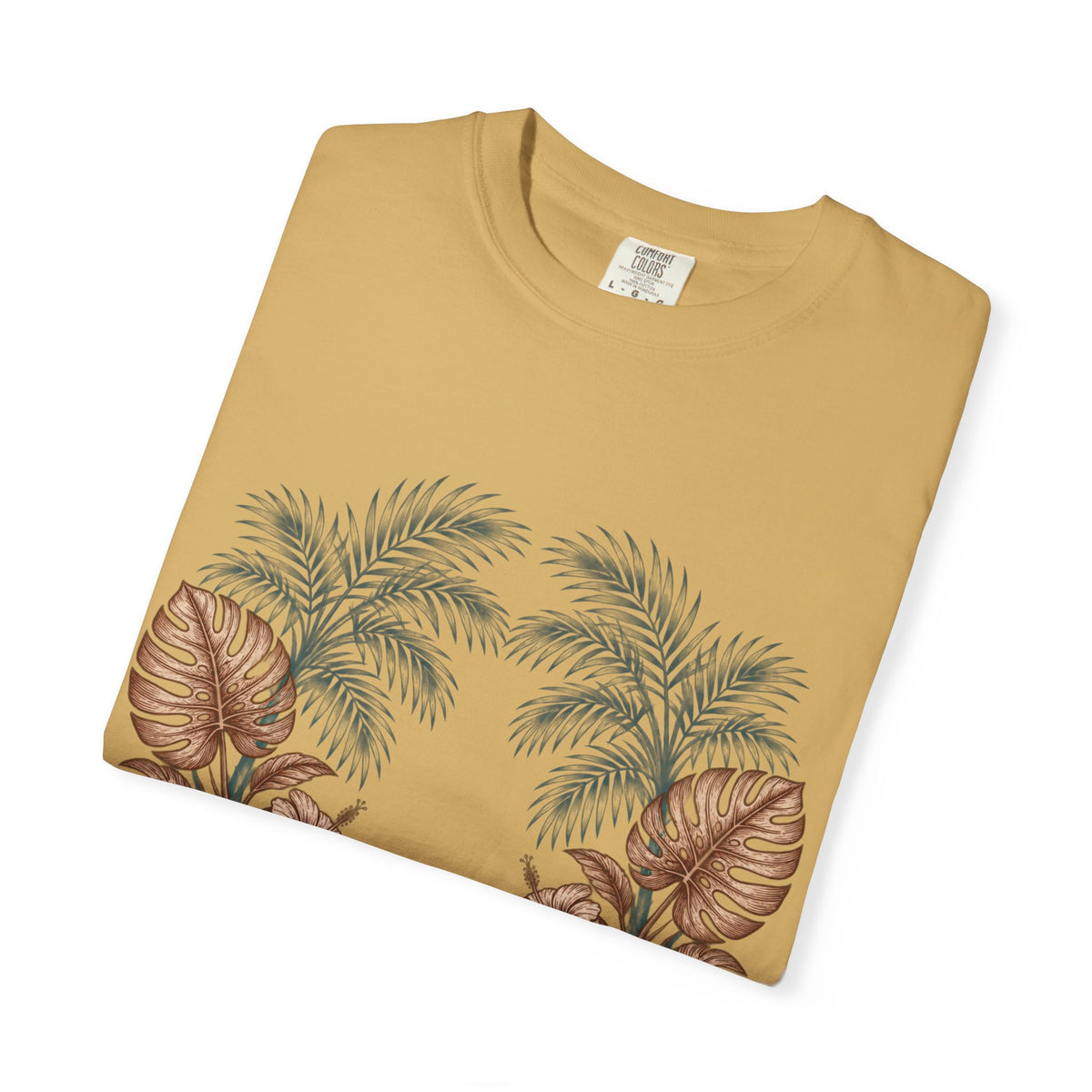 Hippie Roots Floral Palm Graphic T-Shirt