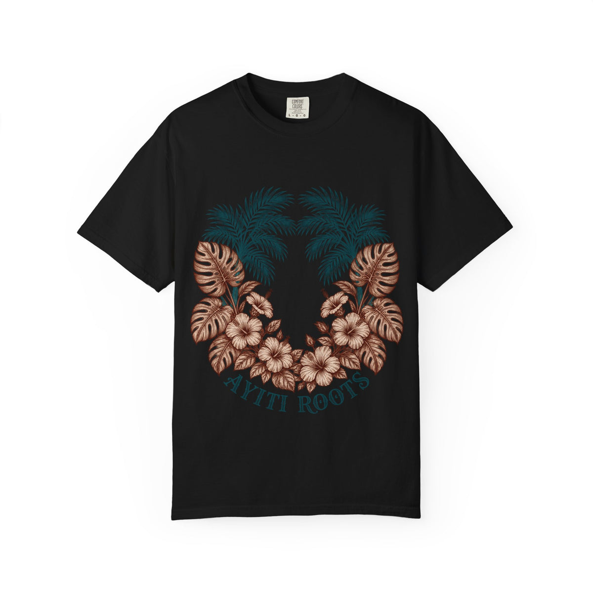 Hippie Roots Floral Palm Graphic T-Shirt