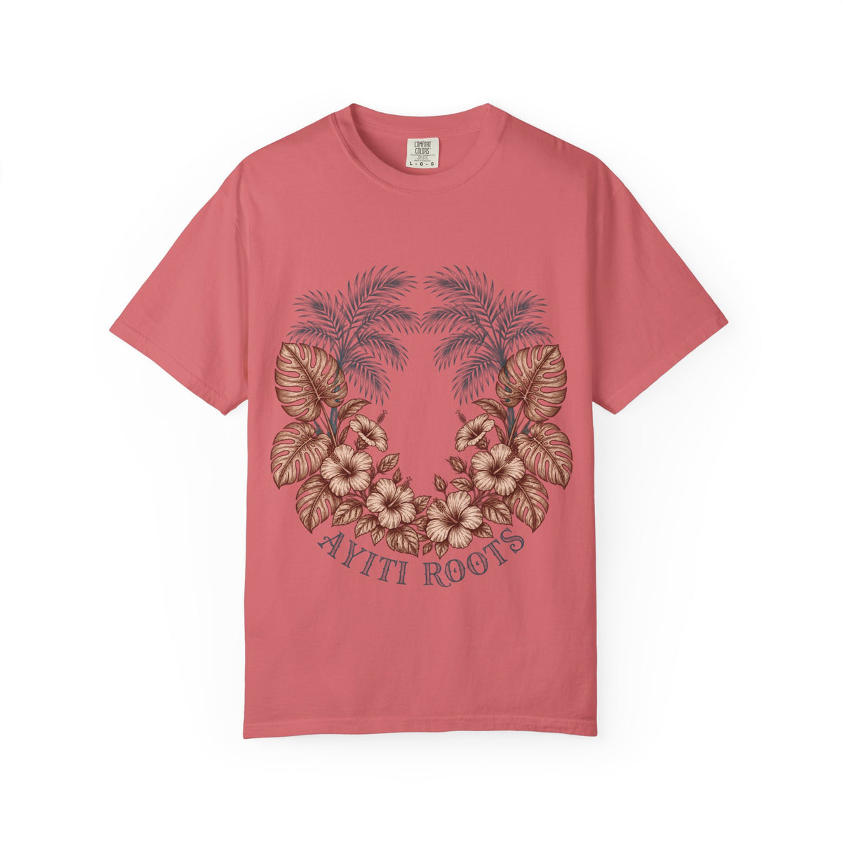 Hippie Roots Floral Palm Graphic T-Shirt