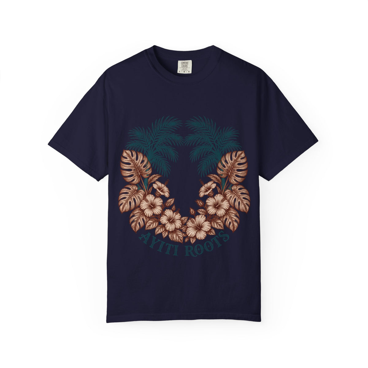 Hippie Roots Floral Palm Graphic T-Shirt