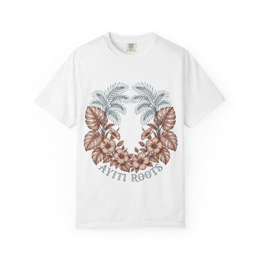 Hippie Roots Floral Palm Graphic T-Shirt