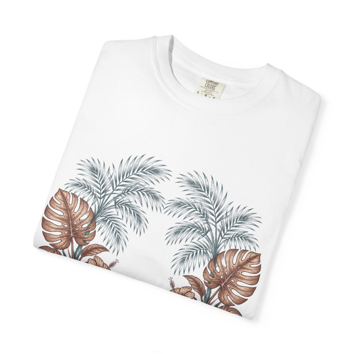 Hippie Roots Floral Palm Graphic T-Shirt