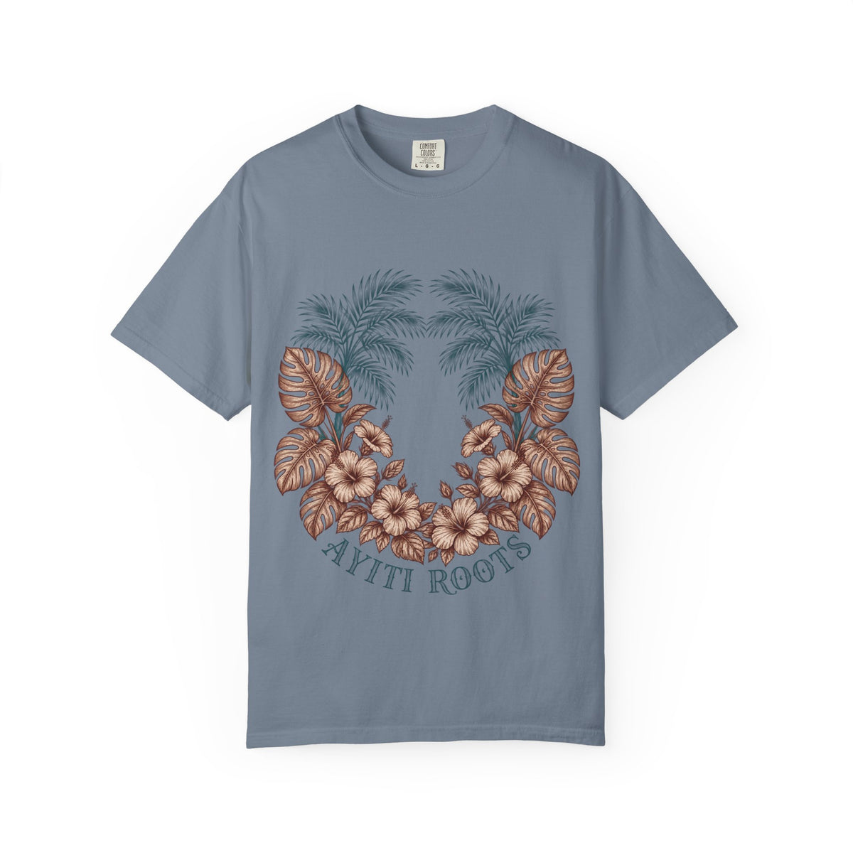 Hippie Roots Floral Palm Graphic T-Shirt