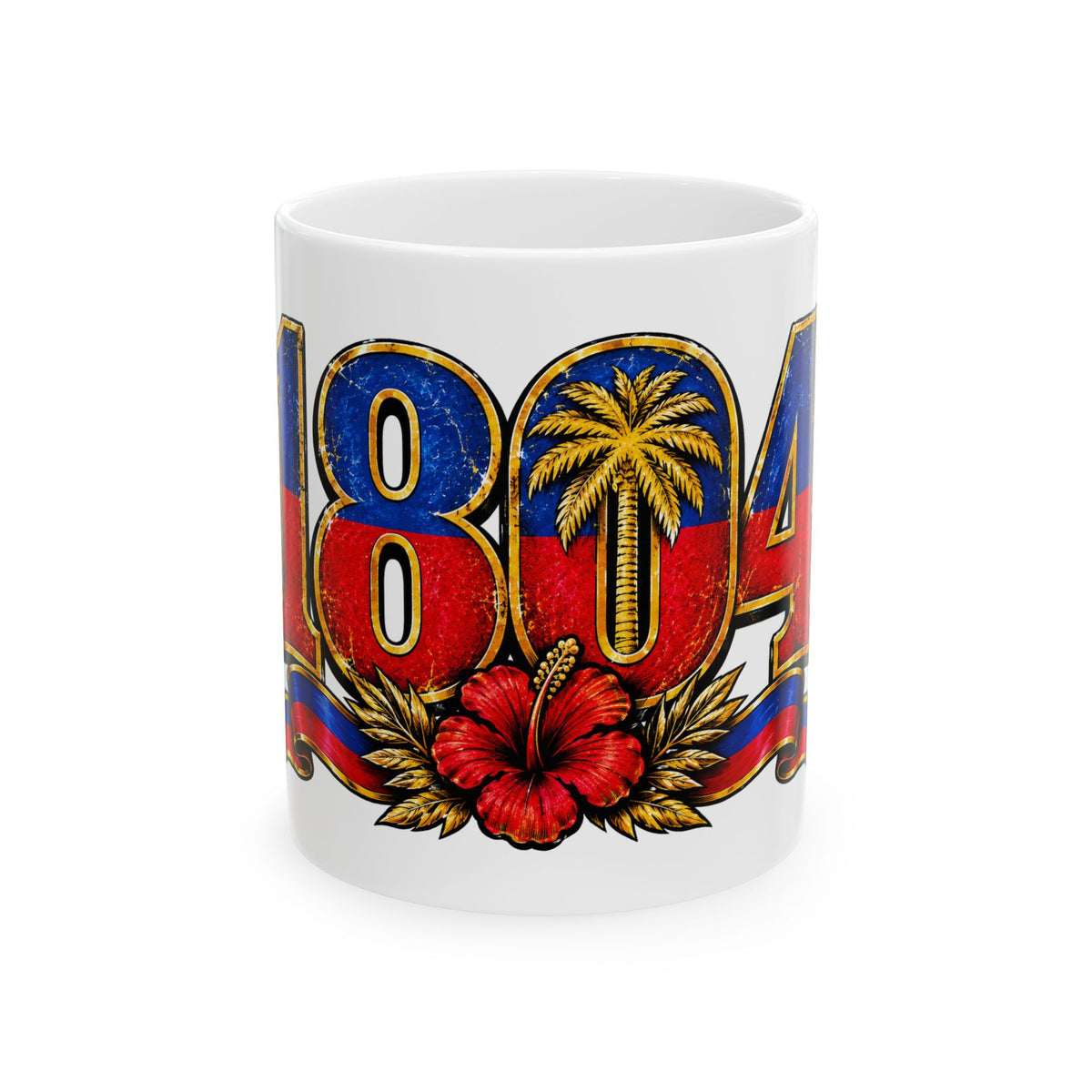 80s Tropical Retro Graphic Ceramic Mug