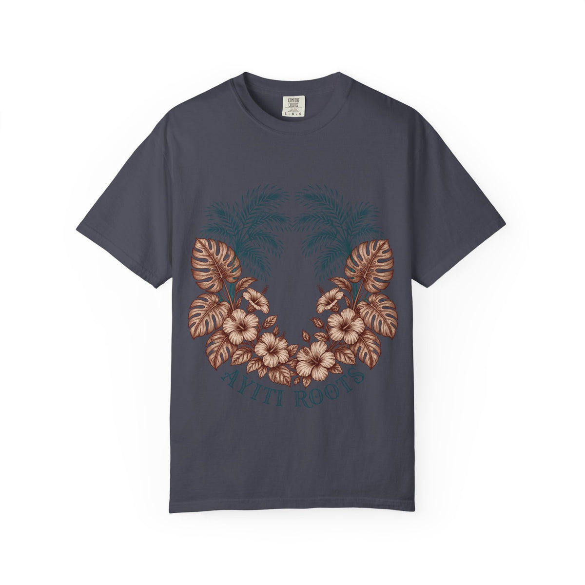 Hippie Roots Floral Palm Graphic T-Shirt