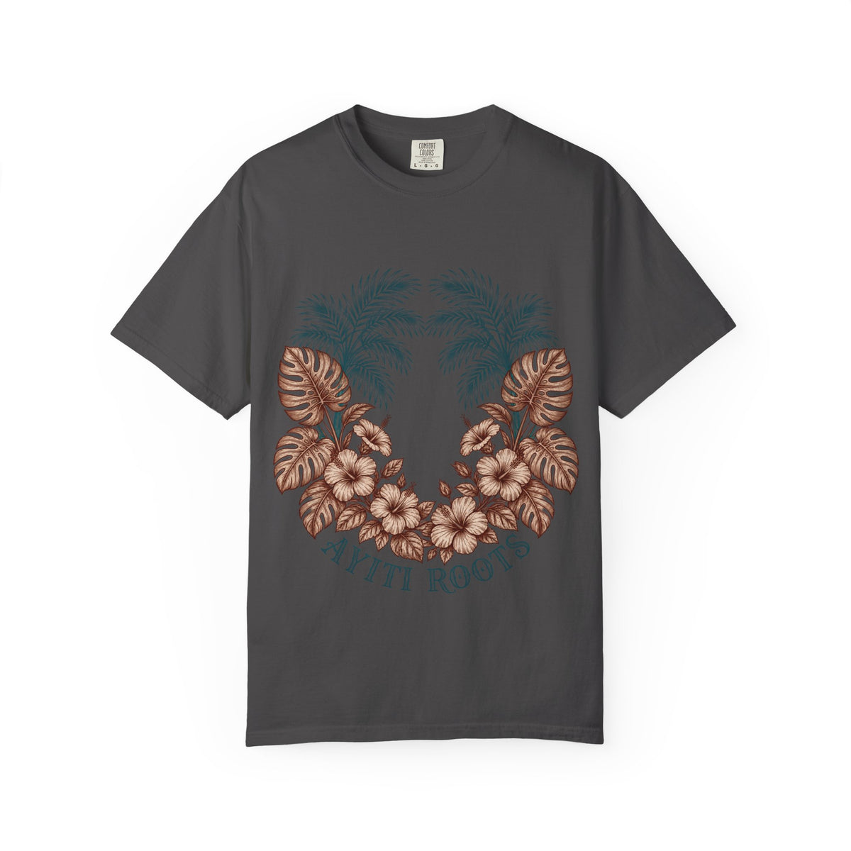 Hippie Roots Floral Palm Graphic T-Shirt