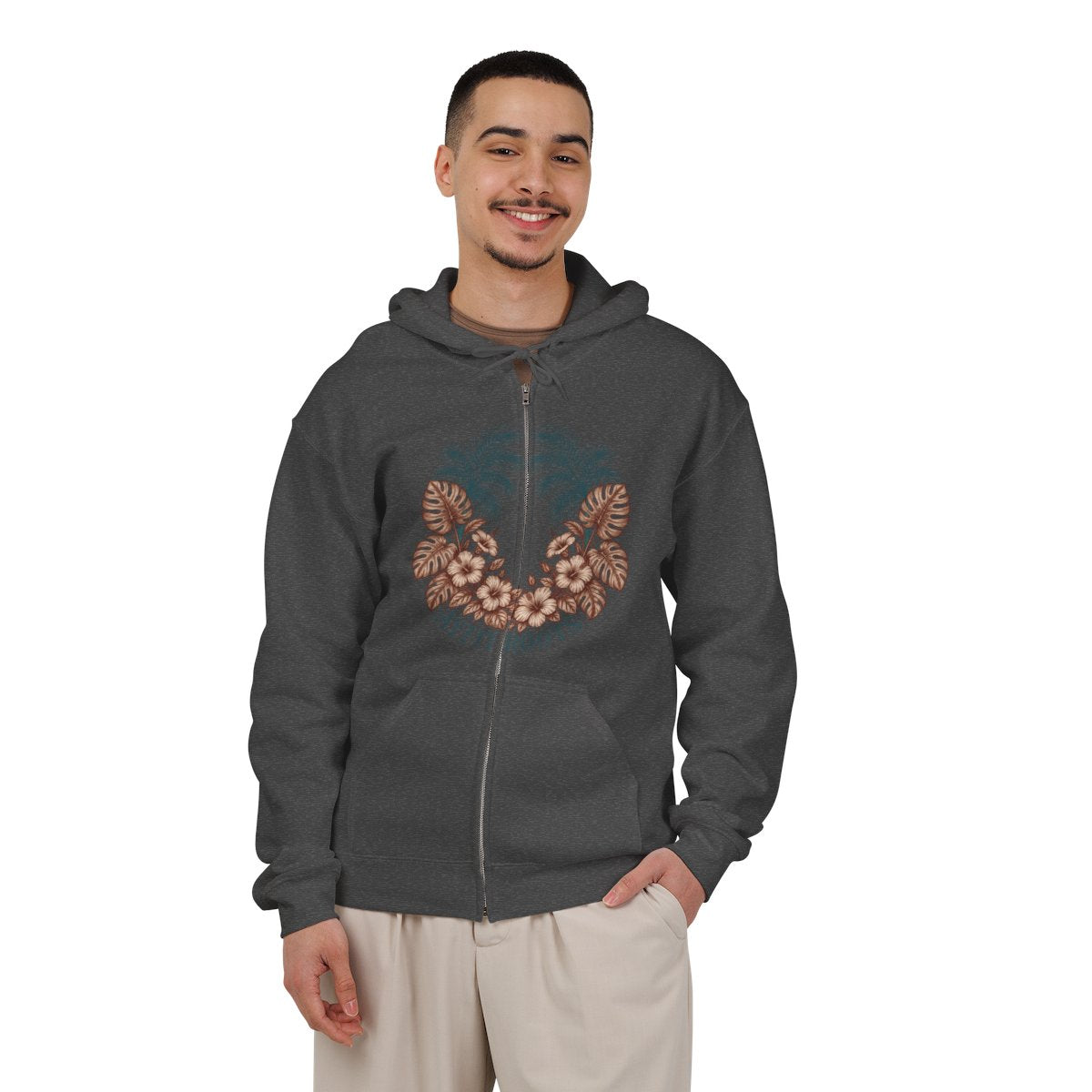 Hamsa Hand Zip Hoodie